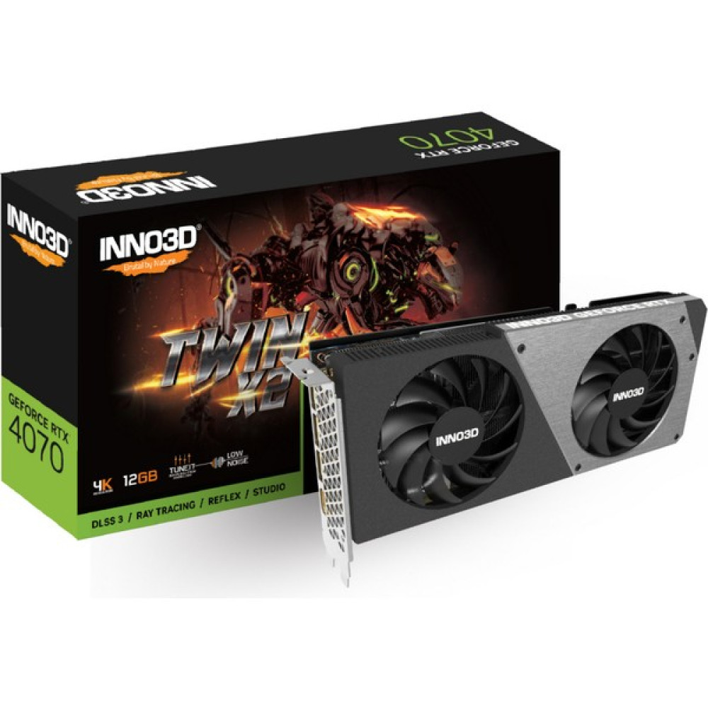 INNO3D RTX4070 Twin X2 12GB 192BIT GDDR6X (N40702-126X-185252N) Ekran Kartları Fiyatı