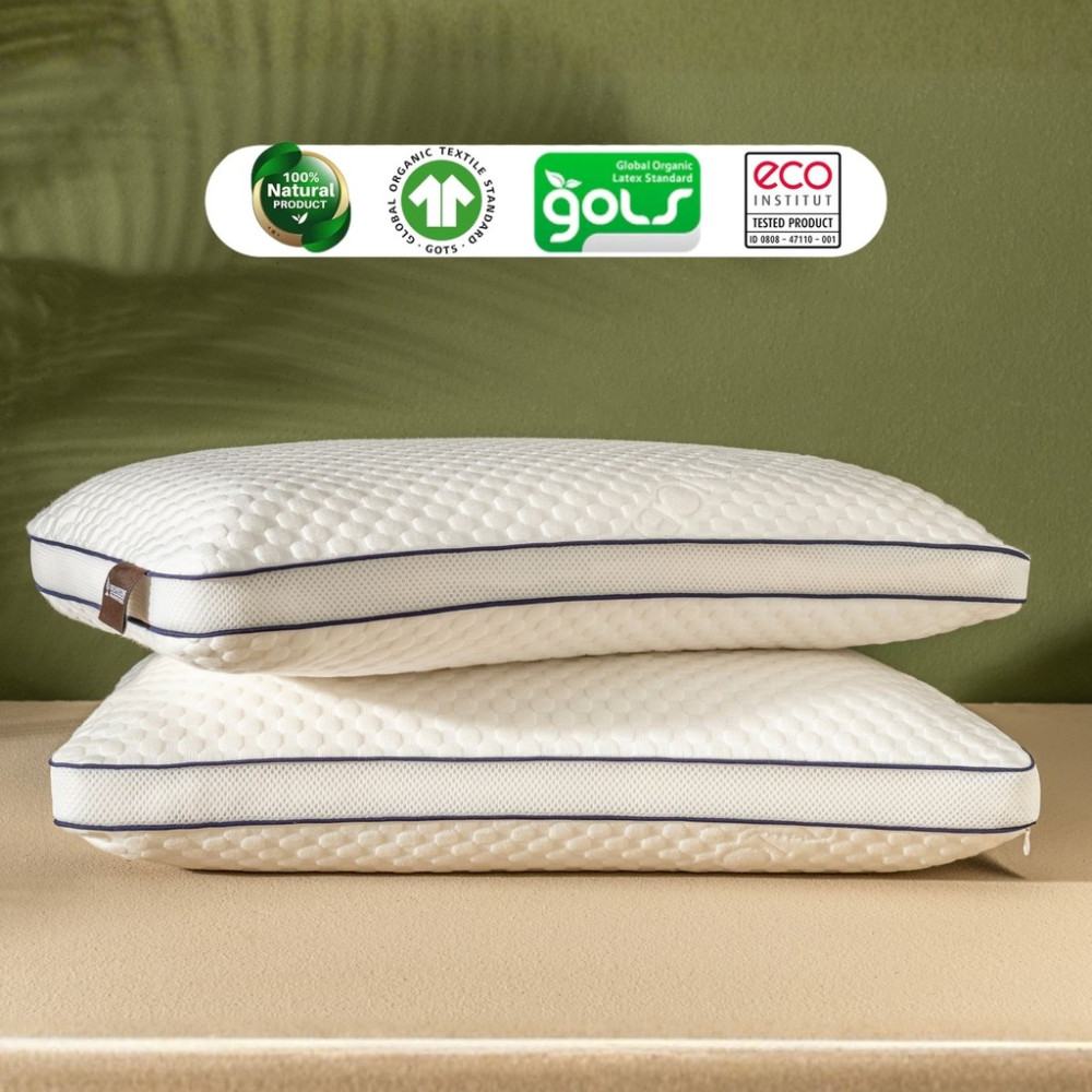 İnnova Bedding %100 Doğal Lateks Yastık, Pamuk Iç Kılıf & Dış Kılıf, Hipoalerjenik - 60 x 40 cm - Beyaz Yastık Fiyatı