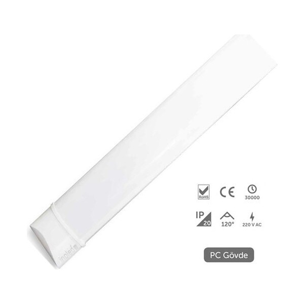 Inoled 18 W LED Bant Armatür Günışığı 3000K 60 cm SSD / Solid State Drive Fiyatı