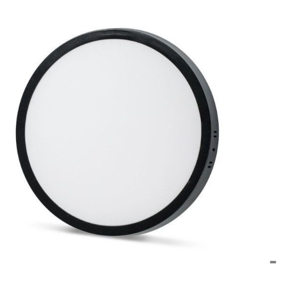 İnoled 24W Yuvarlak Sıva Üstü LED Panel / Siyah (Gün Işı - 3200K - Günışığı Armatür Fiyatı