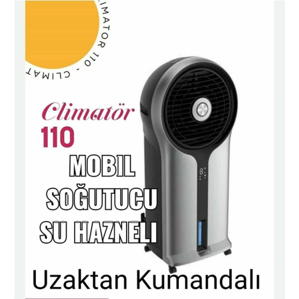 İnova Sunday Klimatör 110 Soğuk Su Hazneli Hava Soğutucu Uzaktan Kumandalı Vantilatör - Siyah Vantilatörler Fiyatı