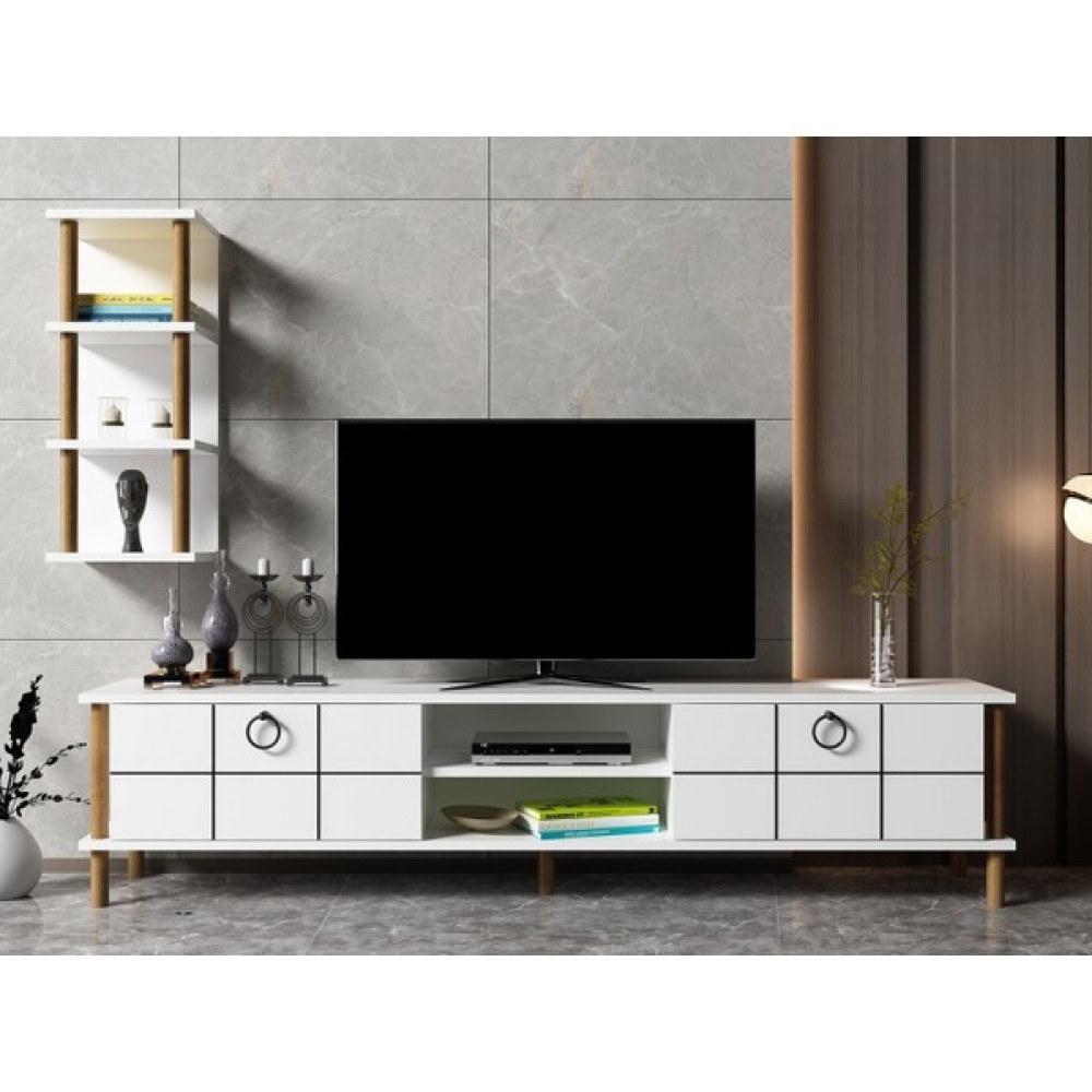 İnovasyon Mobilya Lotus Tv Ünitesi 180 Beyaz Tv Ünitesi / Sehpası Fiyatı
