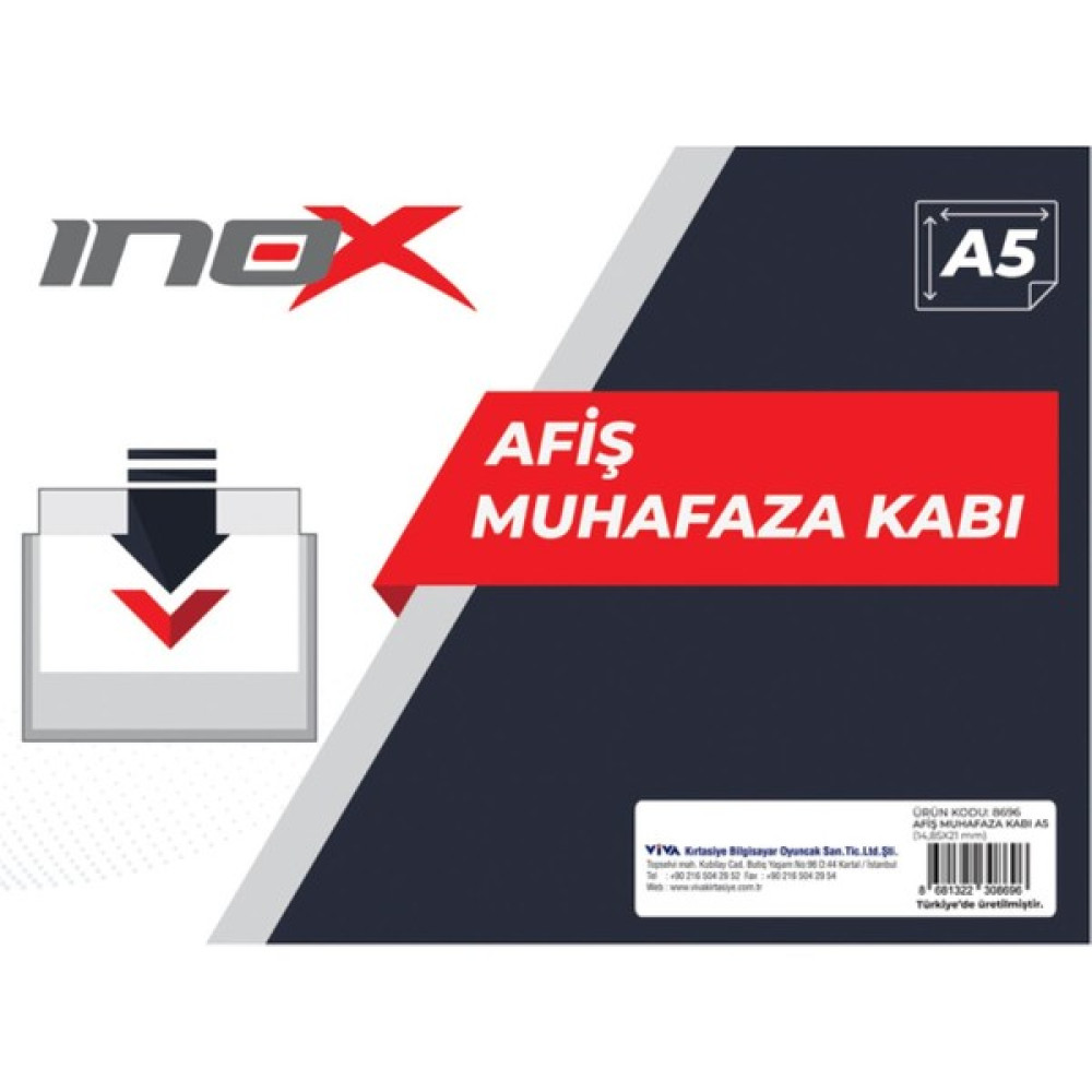 Inox A5 Afiş Muhafaza Kabı 8696 - Şeffaf Plastik Afiş Kılıfı Oto Boyaları Fiyatı
