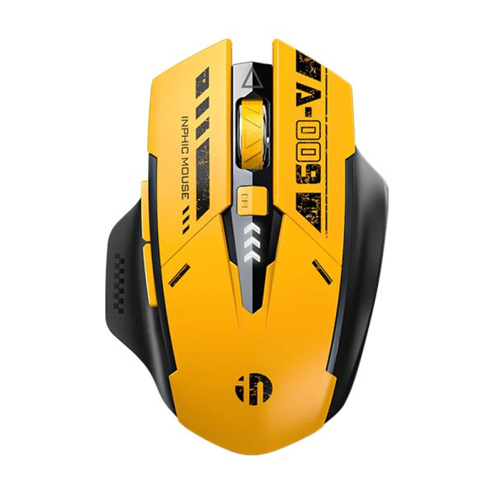 Inphic A9 2.4g Kablosuz ve Bluetooth 5.0/4.0 Mouse Fare, Şarj Edilebilir - Sarı Klavye - Mouse Fiyatı