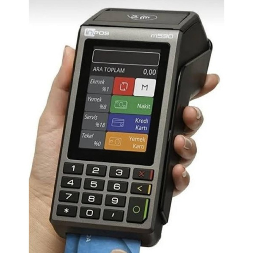 Inpos M530 4G Temassız ve Qr Özellikli Yeni Nesil Yazar Kasa Pos - Gri Yazarkasa Fiyatı