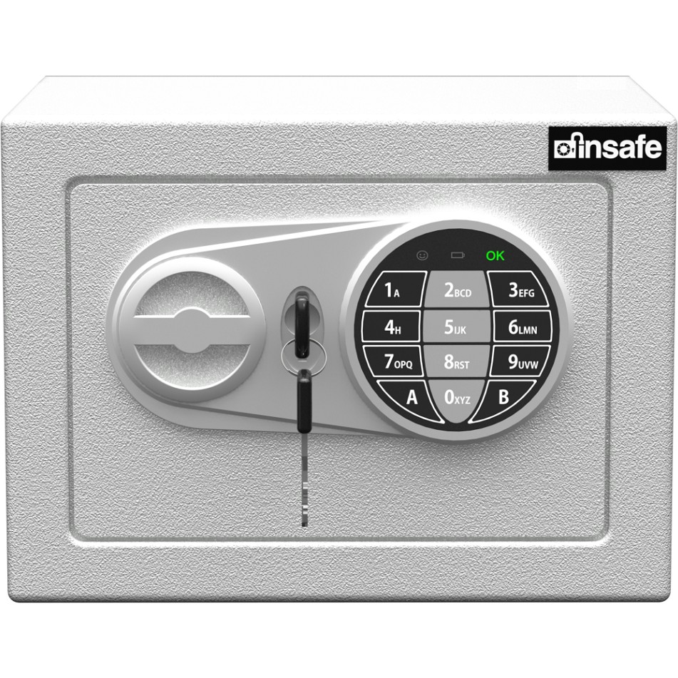İnsafe Insafe ISCI17 Küçük Boy Dijital Çelik Kasa - Para Kasası - Değerli Eşya ve Mücevher Kasası - Beyaz Para Kasası Fiyatı