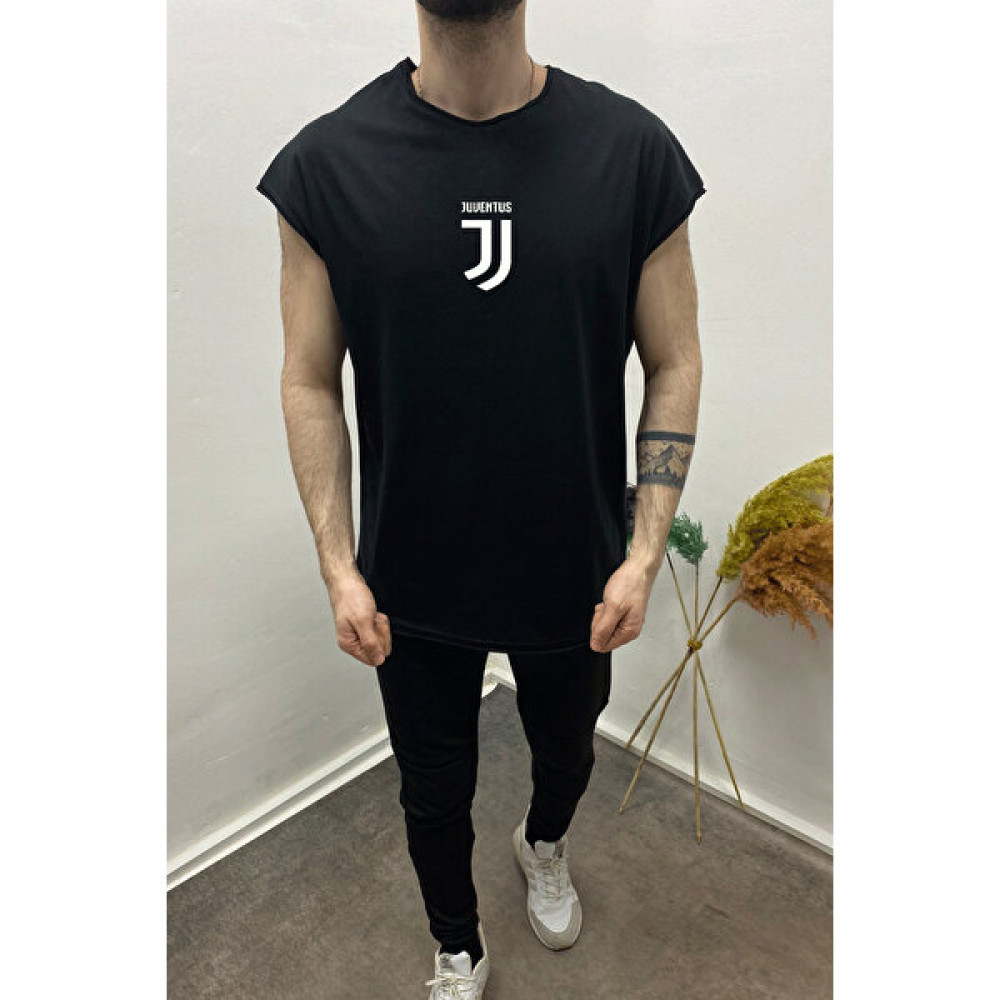 Insane Minds Erkek Kolsuz Juve Baskılı Oversize Tshirt Erkek T-shirt Fiyatı