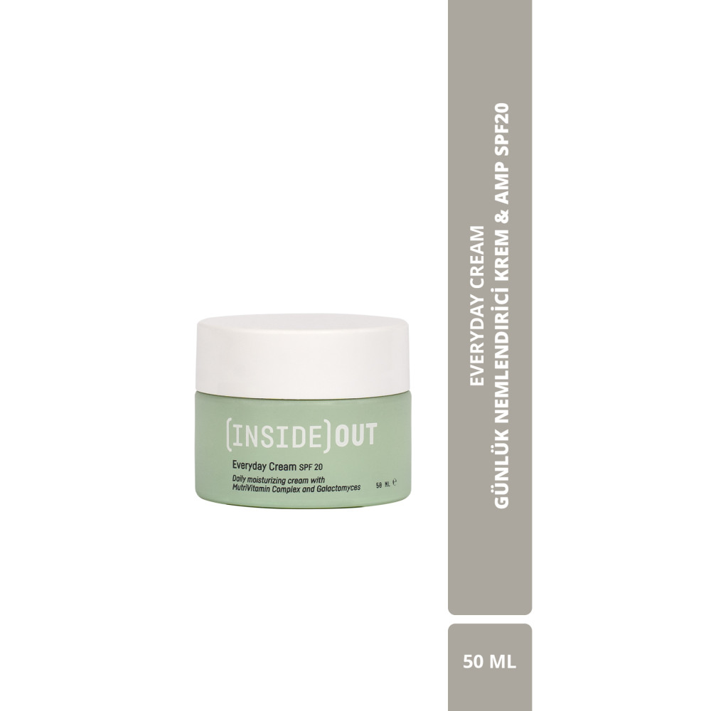 (INSIDE) OUT Everyday Cream Günlük Nemlendirici Ve Spf20 Güneş Koruyucu Krem Cilt ve Yüz Bakımı Fiyatı