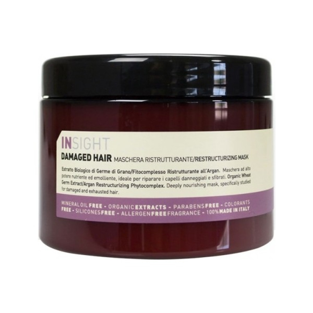 İnsight Damaged Hair Yıpranmış Saçlar İçin Onarıcı Maske 500Ml Saç Bakım Maskeleri & Serumlar & Spreyler Fiyatı