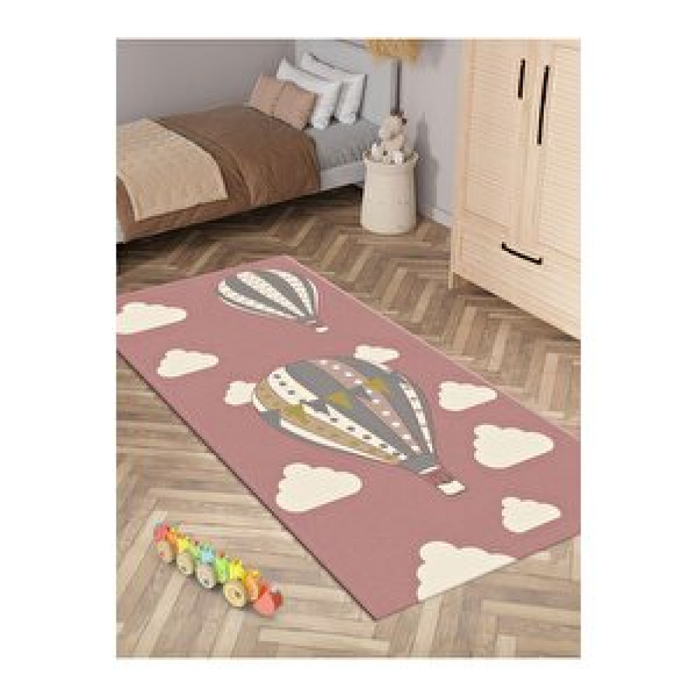 İnspira Balon Desenli Halı Yıkanabilir Kaymaz Taban Bebek Odası 0460c 160x280 cm Bebek Odası Halı Fiyatı