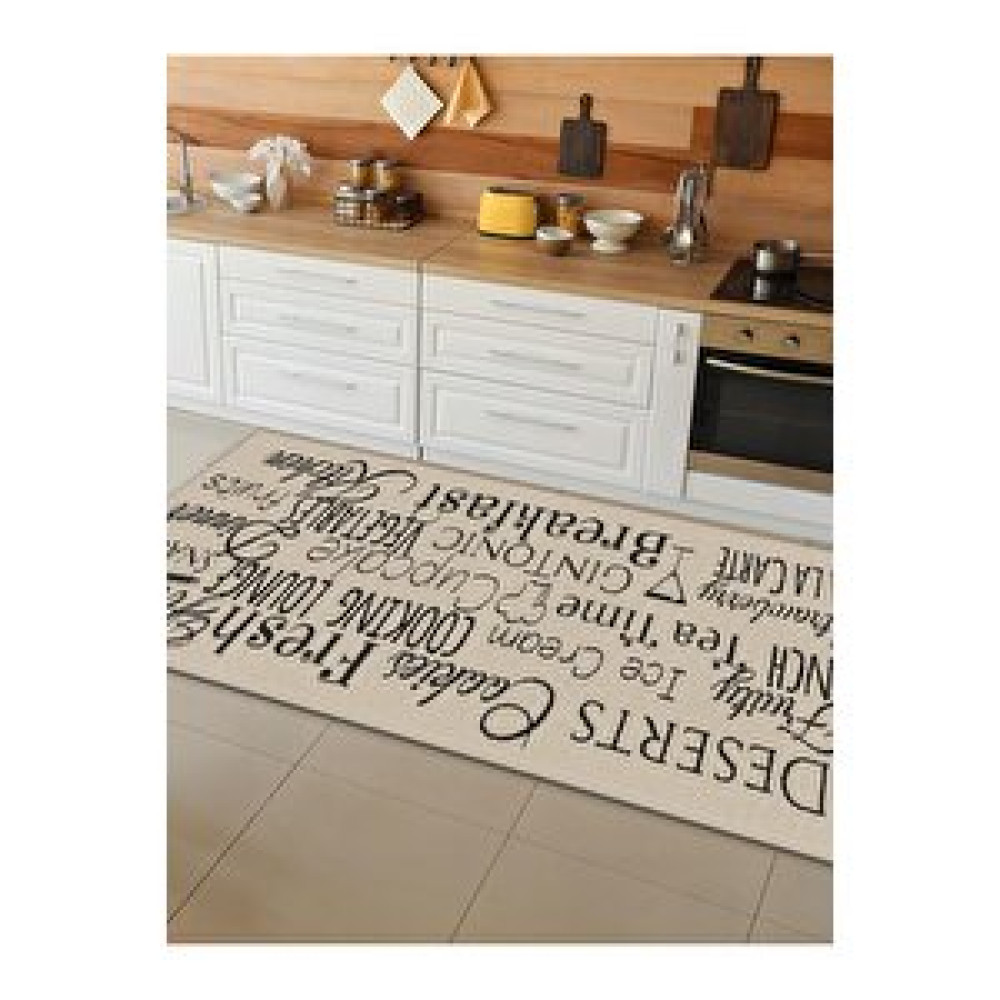 İnspira Makinede Yıkanabilir Kaymaz Taban Leke Tutmaz Dijital Baskı Mutfak Halısı 0871m 200x250 cm Mutfak Tekstili Fiyatı