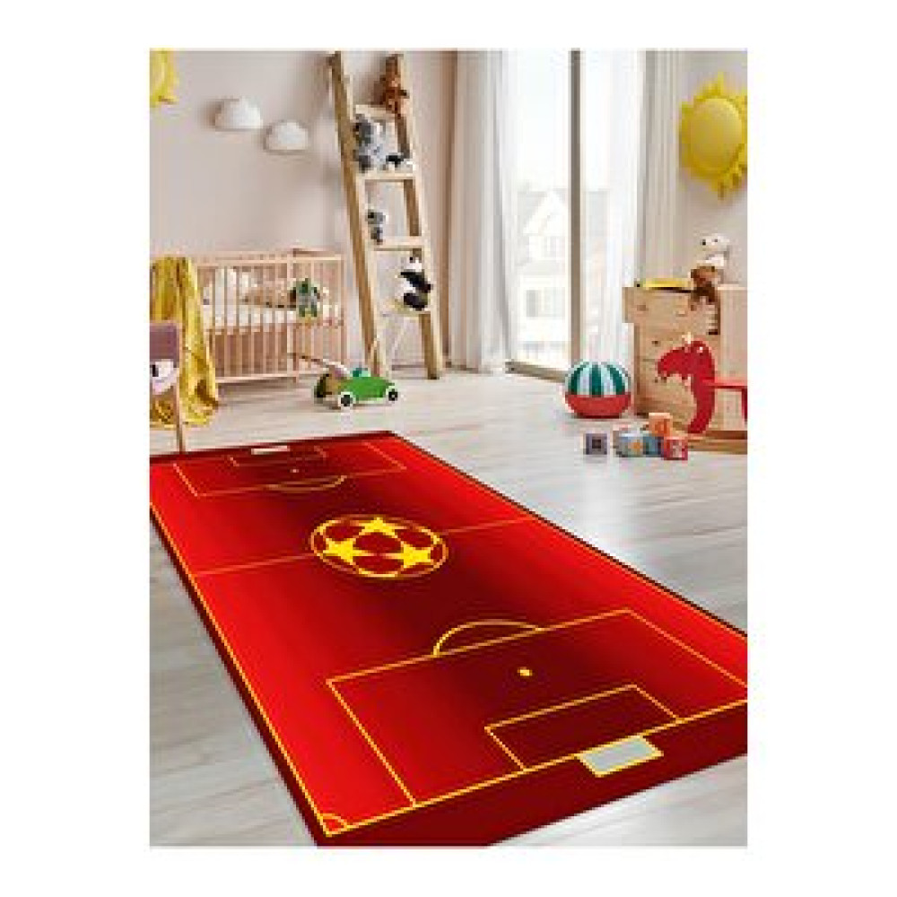 İnspira Taraftar Halısı Yıkanabilir Kaymaz Taban Çocuk Odası 0425c 160x250 cm Bebek Odası Halı Fiyatı