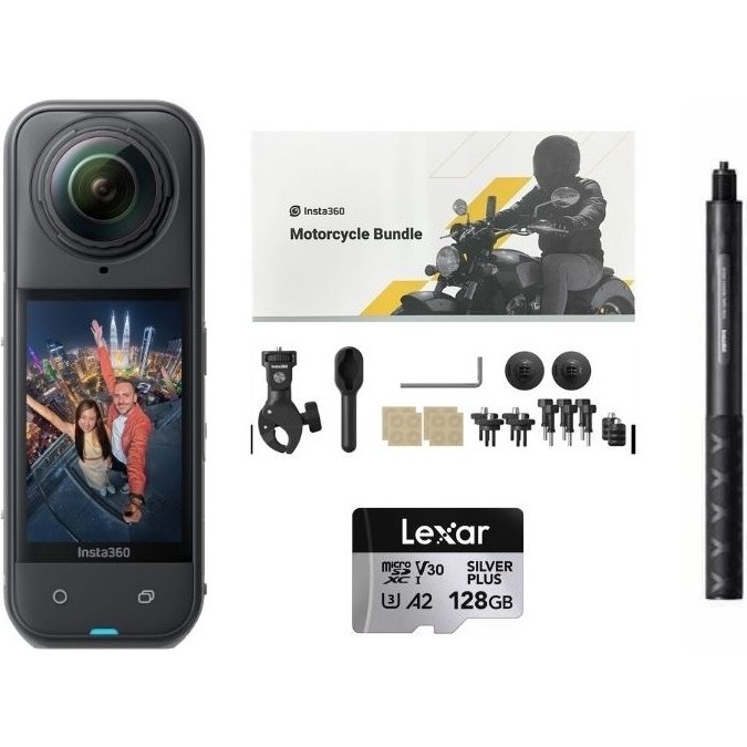 INSTA360 X5 360 Derece 8k Aksiyon Kamera Motosiklet Kit (128GB) Aksiyon Kameralar Fiyatı