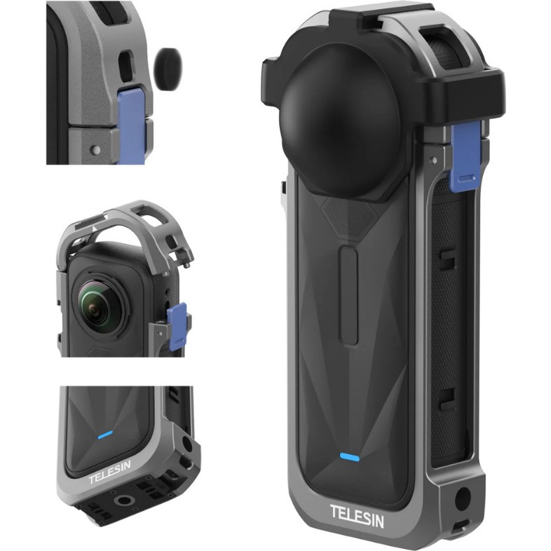 INSTA360 X5 Uyumlu Utility Metal Çerçeve | Utility Frame Metal Cage For INSTA360 X5 Aksiyon Kamera Aksesuarları Fiyatı