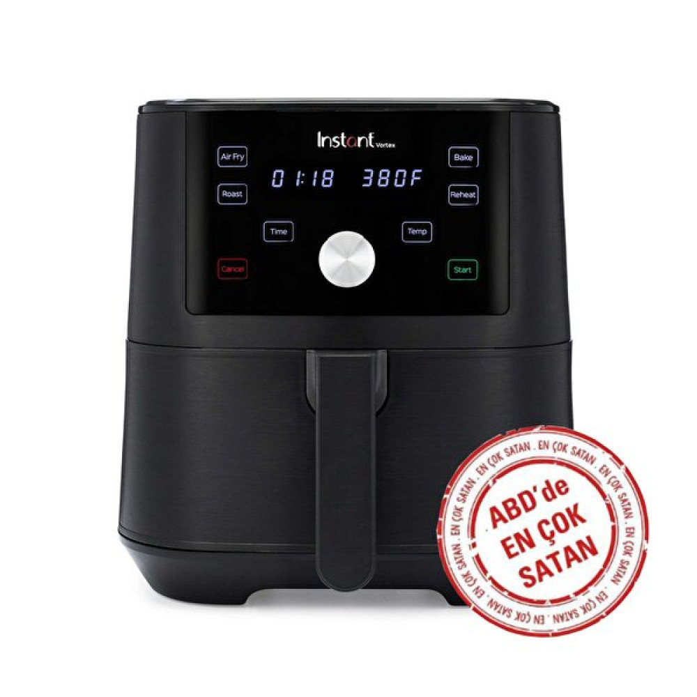 Instant Vortex 140-3093-01-Eu 3.8 L Dokunmatik Ekran 1600 W Airfryer Yağsız Kızartma & Sıcak Hava Fritözü Fritözler Fiyatı