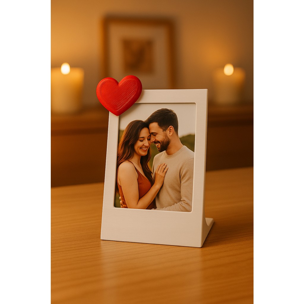 Instax Fotoğraf Çerçevesi Minimalist Dekoratif Vesikalık Masaüstü Çerçeveler Bebek Aile Çift Fotoğraf Köşesi Dekor - Kırmızı - Beyaz Resim & Fotoğraf Çerçevesi Fiyatı