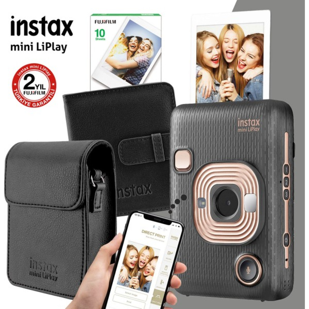Instax Mini Liplay Hybrid Elegant Black Fotoğraf Makinesi Seti 2 Oto Boyaları Fiyatı