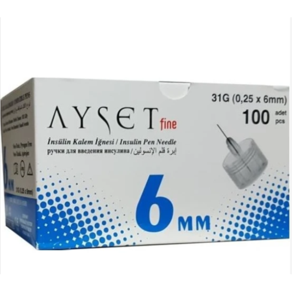 Insulın Igne Ucu No:6 Mm Ayset Fıne 6 Kutu Kişisel Bakım Gereçleri Fiyatı