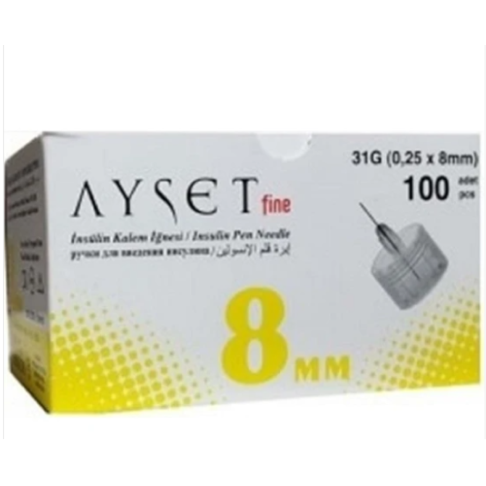 Insulın Igne Ucu No:8 Mm Ayset Fıne 6 Kutu Kişisel Bakım Gereçleri Fiyatı