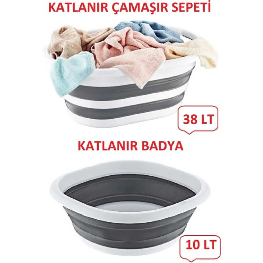 Intekcity Mega Katlanır Sepet 38 Lt Katlanır Badya 10 Lt Sepet Fiyatı