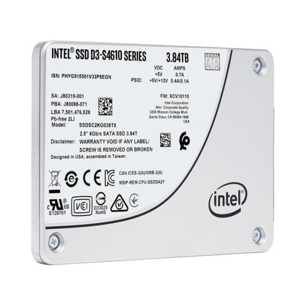 Intel D3-S4610 3.84TB Sata SSD SSDSC2KG038T801 Oto Boyaları Fiyatı