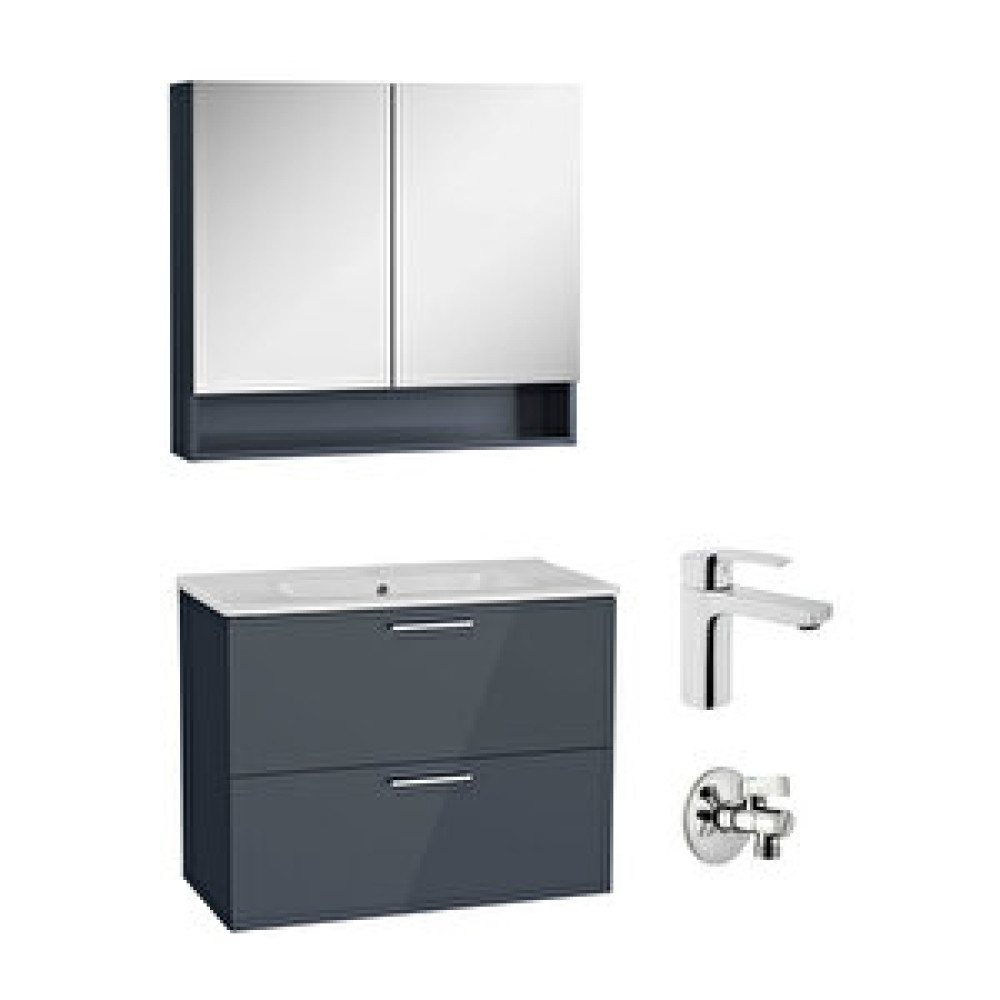 İntema Mia Set,çek,dol. Ayna,arm,80cm,p.ant. Banyo Dolabı / Mobilyası Fiyatı