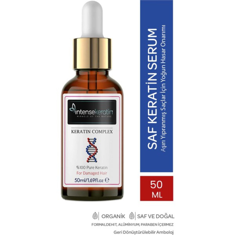 İntense Keratin Aşırı Yıpranmış Saçlar Için Saf Keratin Serum 50 ML Saç Bakım Maskeleri & Serumlar & Spreyler Fiyatı