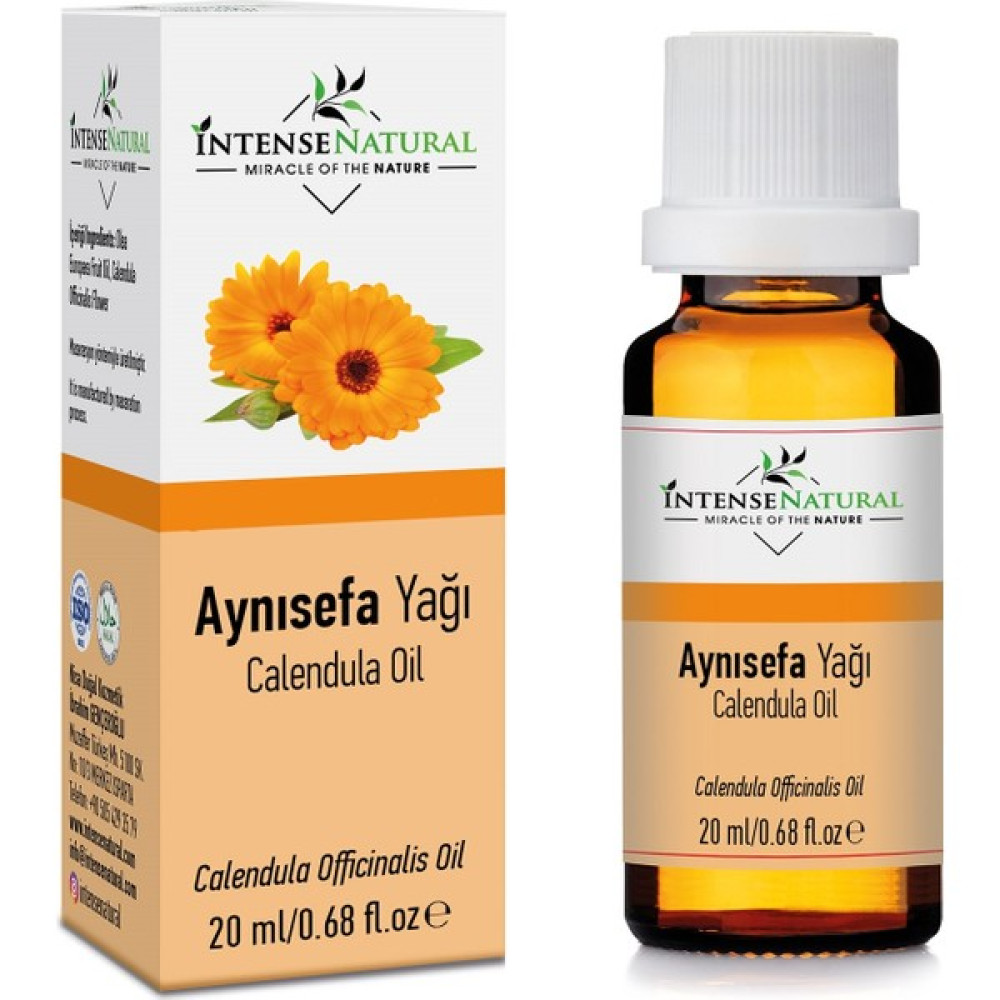 Intense Natural Aynısefa Çiçeği Yağı 20 ml %100 Saf ve Doğal Aynı Sefa Calendula Flower Oil Bitkisel Yağlar Fiyatı