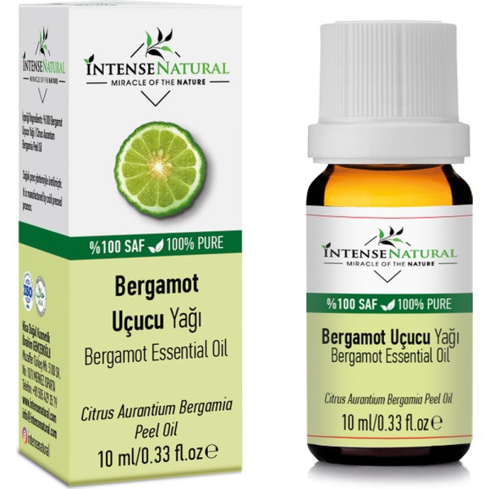 Intense Natural Bergamot Uçucu Yağı 10 ml %100 Bergamut Saf ve Doğal Bergamot Essential Oil Bitkisel Yağlar Fiyatı