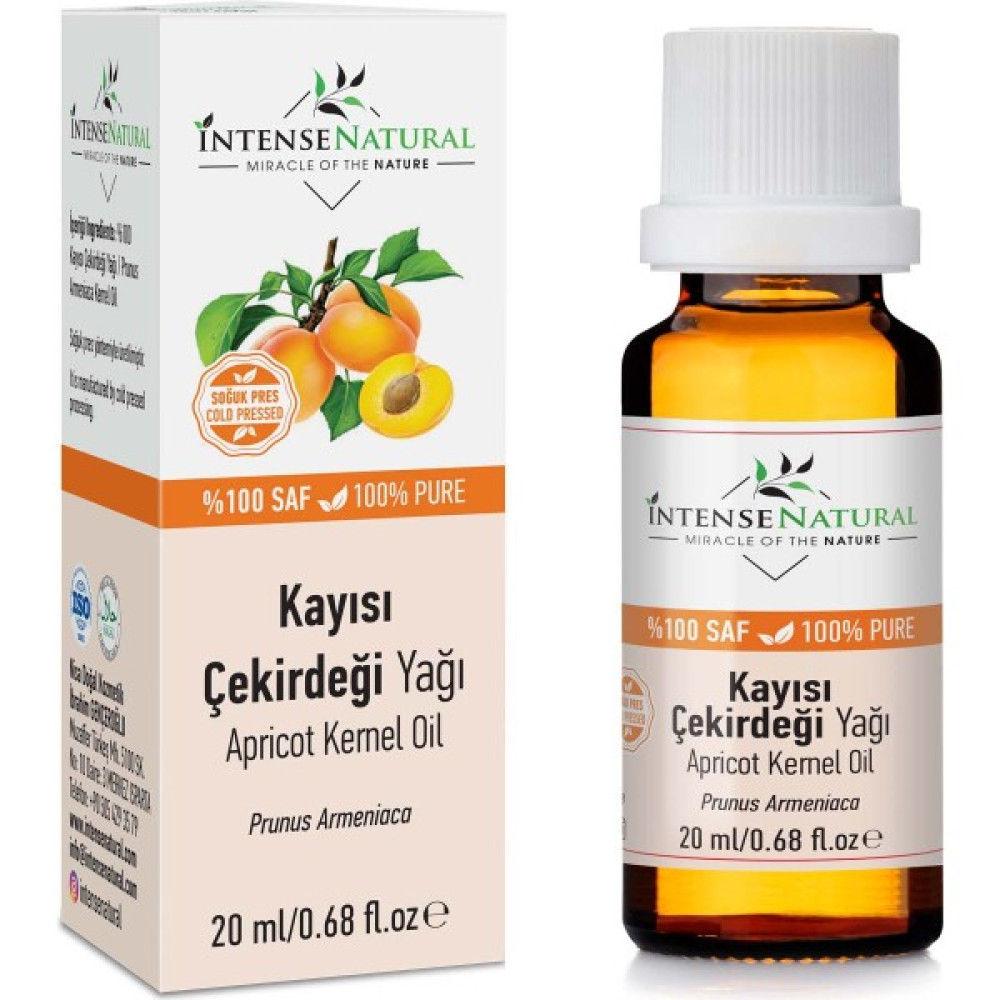 Intense Natural Kayısı Çekirdeği Yağı Soğuk Sıkım 20 ml %100 Saf ve Doğal Apricot Kernel Carrier Oil Oto Boyaları Fiyatı