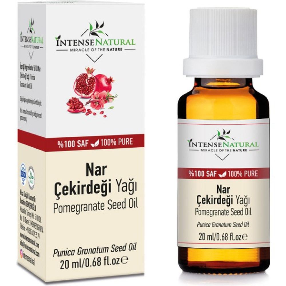 Intense Natural Nar Çekirdeği Yağı Soğuk Sıkım 20 ml %100 Saf Ve Doğal Pomegranate Carrier Oil Bitkisel Yağlar Fiyatı
