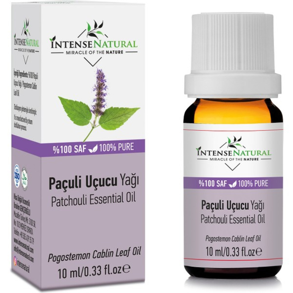 Intense Natural Paçuli (Tefarik) Uçucu Yağı 10 ml %100 Saf ve Doğal Patchouli Essential Oil Bitkisel Yağlar Fiyatı