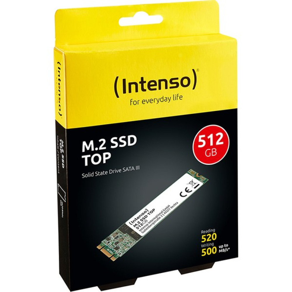 Intenso Top 512GB 520/500MB/S 4mm M.2 Sata 3.0 SSD 3832450 3d-Nand SSD / Solid State Drive Fiyatı