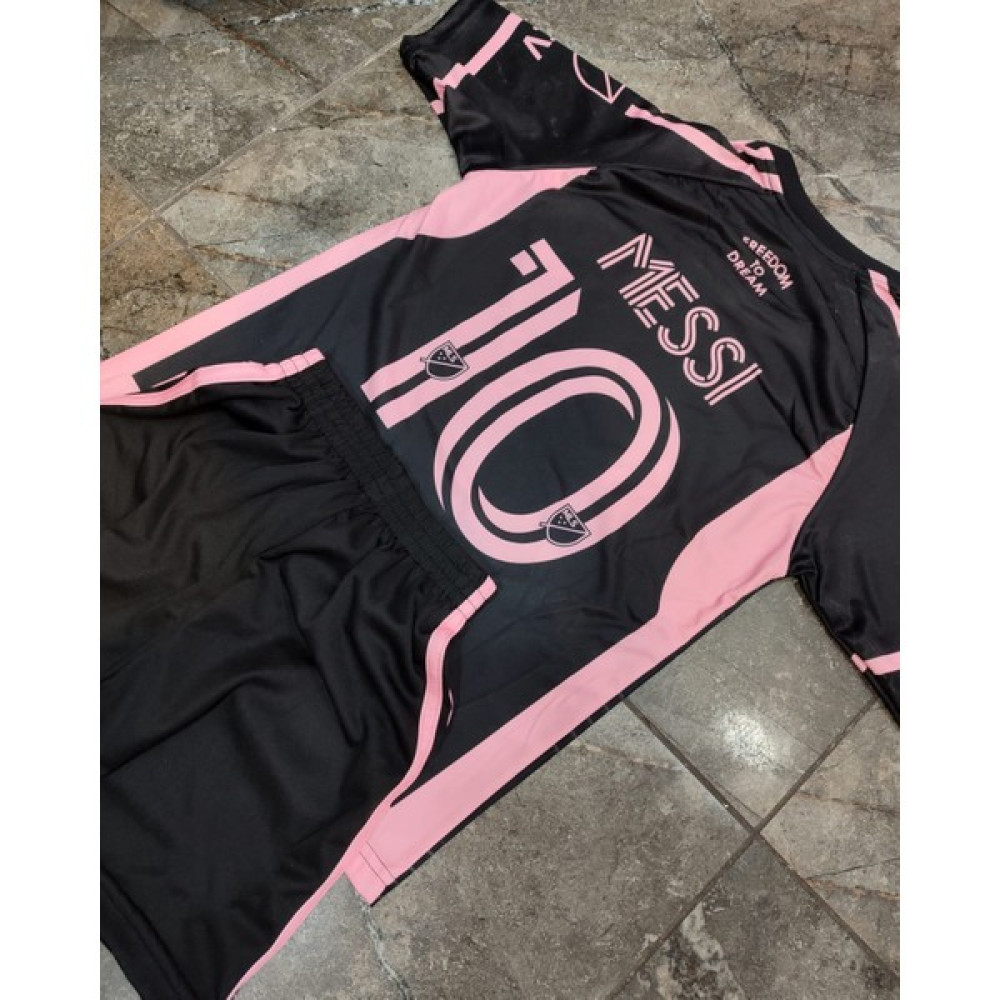 Inter Miami Yeni Sezon Messi Siyah Futbol Forması Şortlu Futbol Malzemeleri Fiyatı