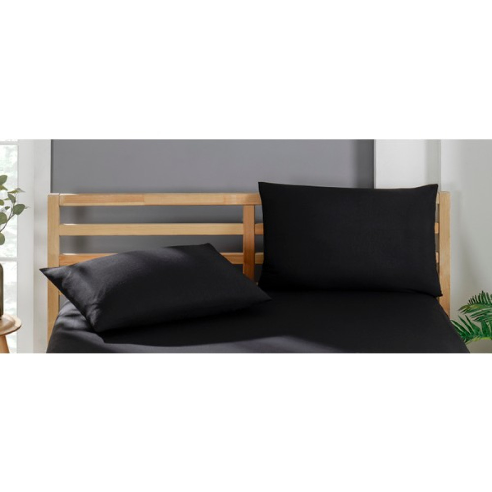 Inter Z 2 Adet Pamuklu Yastık Kılıfı 50 x 70 cm - Siyah Yastık Kılıfı Fiyatı