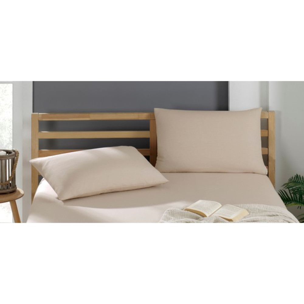 Inter Z 2 Adet Pamuklu Yastık Kılıfı 50 x 70 cm - Sütlü Kahve Yastık Kılıfı Fiyatı