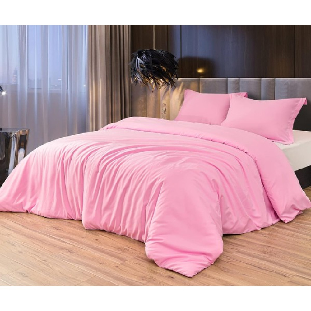 Inter Z Çift Kişilik Nevresim Seti 57 Tel Akfil Kumaş 2 Yastık Kılıflı (9 Renk) - Pembe - 200 x 220  cm Nevresim Takımı Fiyatı