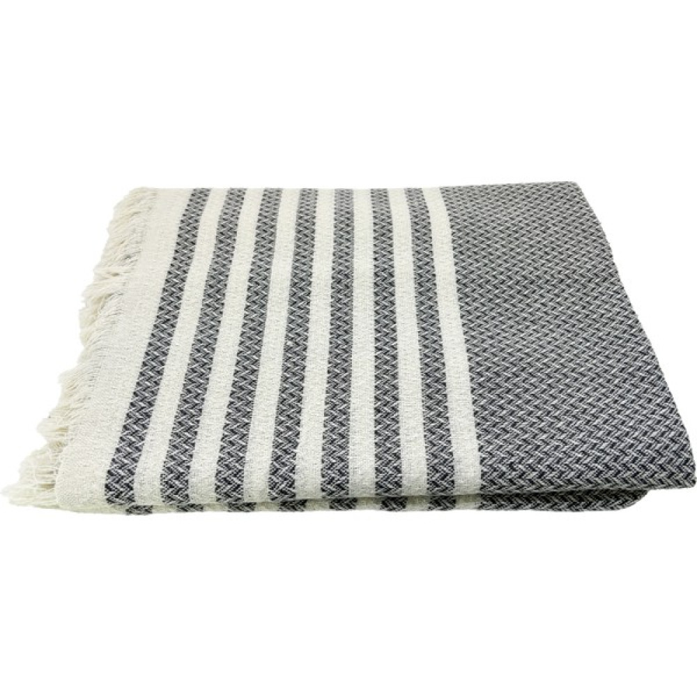 Inter Z Örgü Desenli Saçaklı Tek Kişilik Pike 170X220 cm - Füme Pike & Pike Takımı Fiyatı