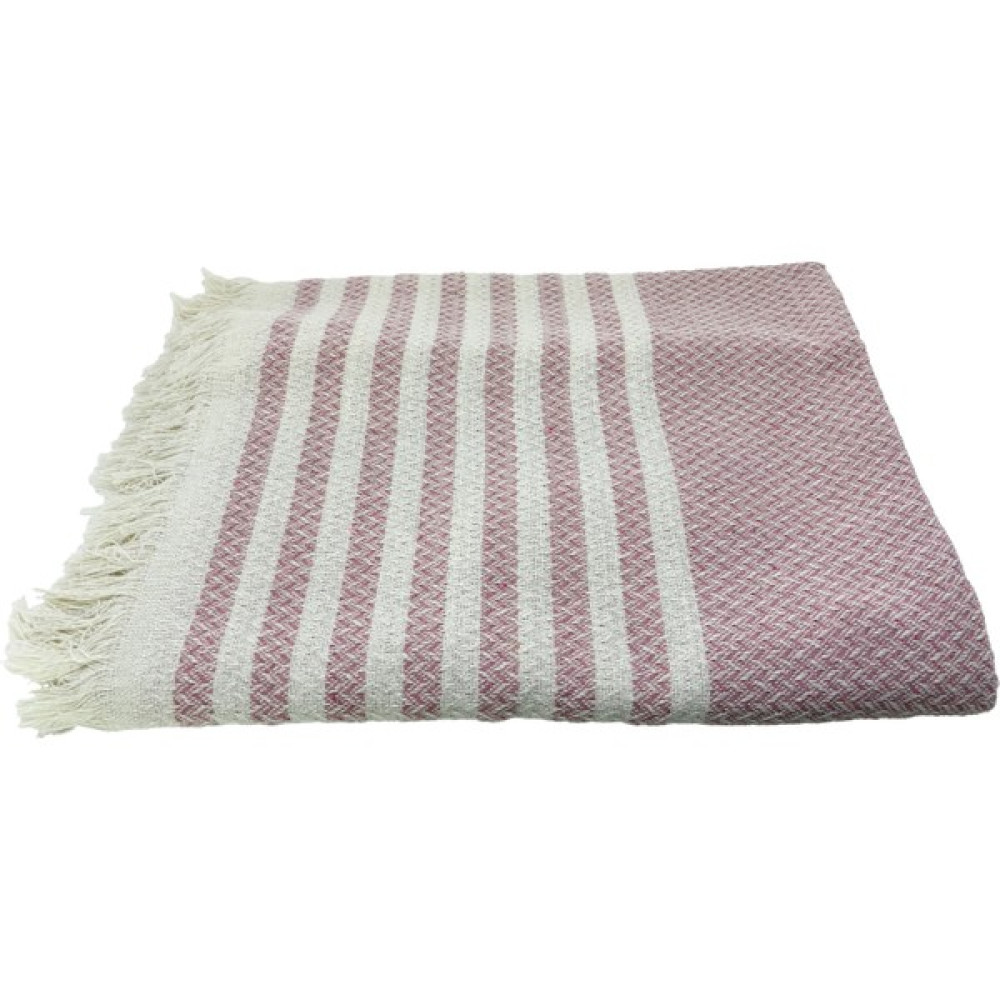 Inter Z Örgü Desenli Saçaklı Tek Kişilik Pike 170X220 cm - Pembe Pike & Pike Takımı Fiyatı