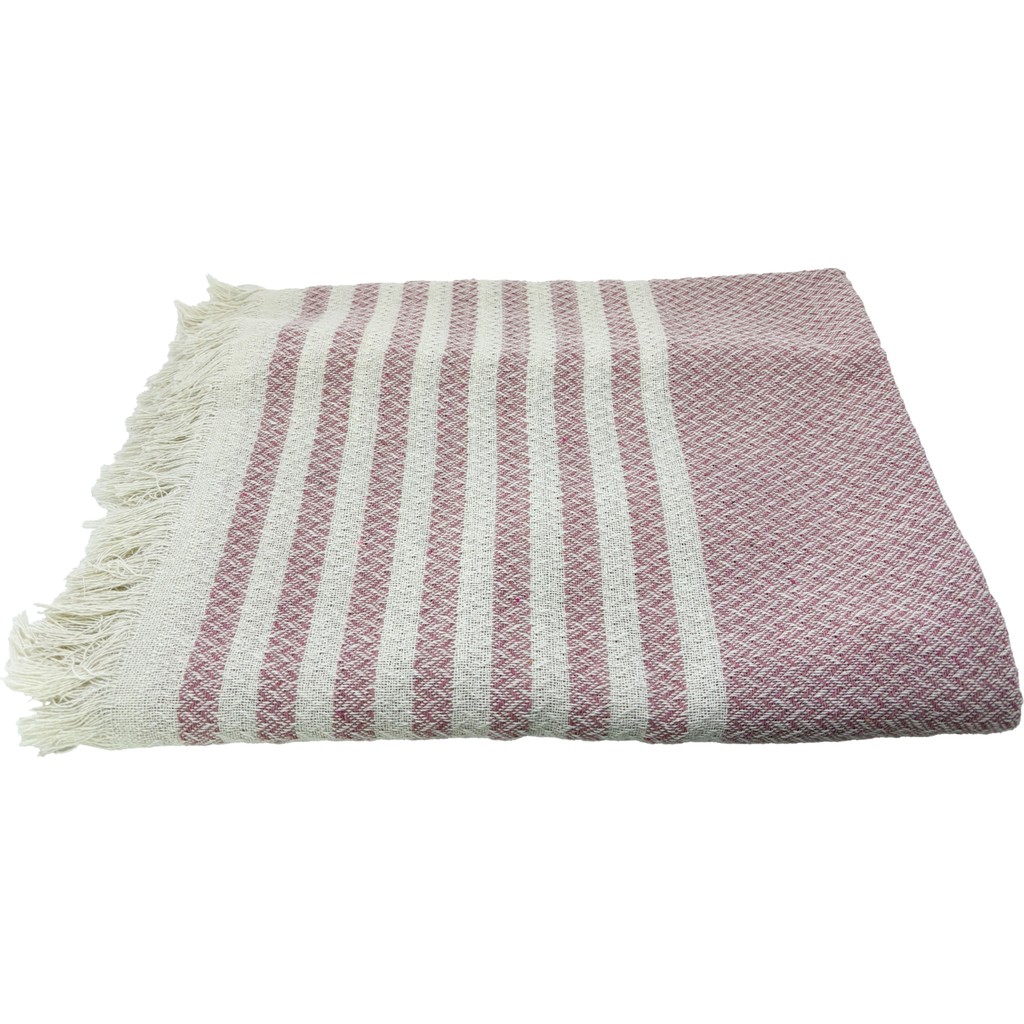 Inter Z Örgü Desenli Saçaklı Tek Kişilik Pike 170X220 cm - Pembe Pike & Pike Takımı Fiyatı