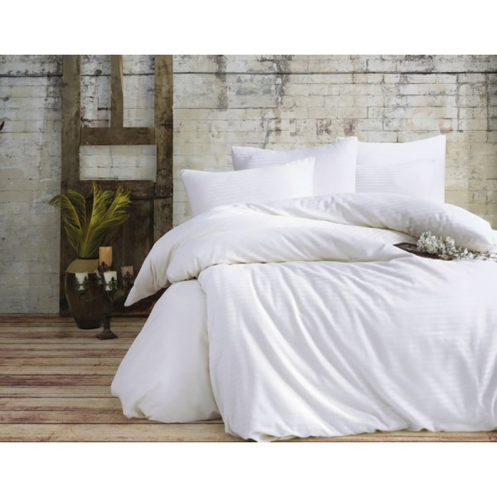 Inter Z Sethome Pamuk Saten Nevresim Takımı 6 Parça Beyaz (Özel Kutusunda) - 200 x 220  cm Nevresim Takımı Fiyatı