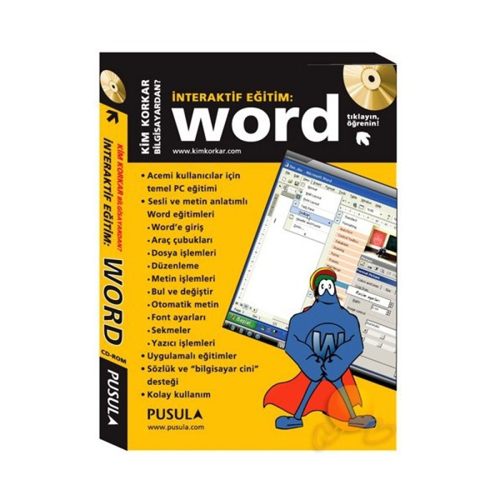 İnteraktif Eğitim Cd-Rom Word Bilgisayar Kitapları Fiyatı