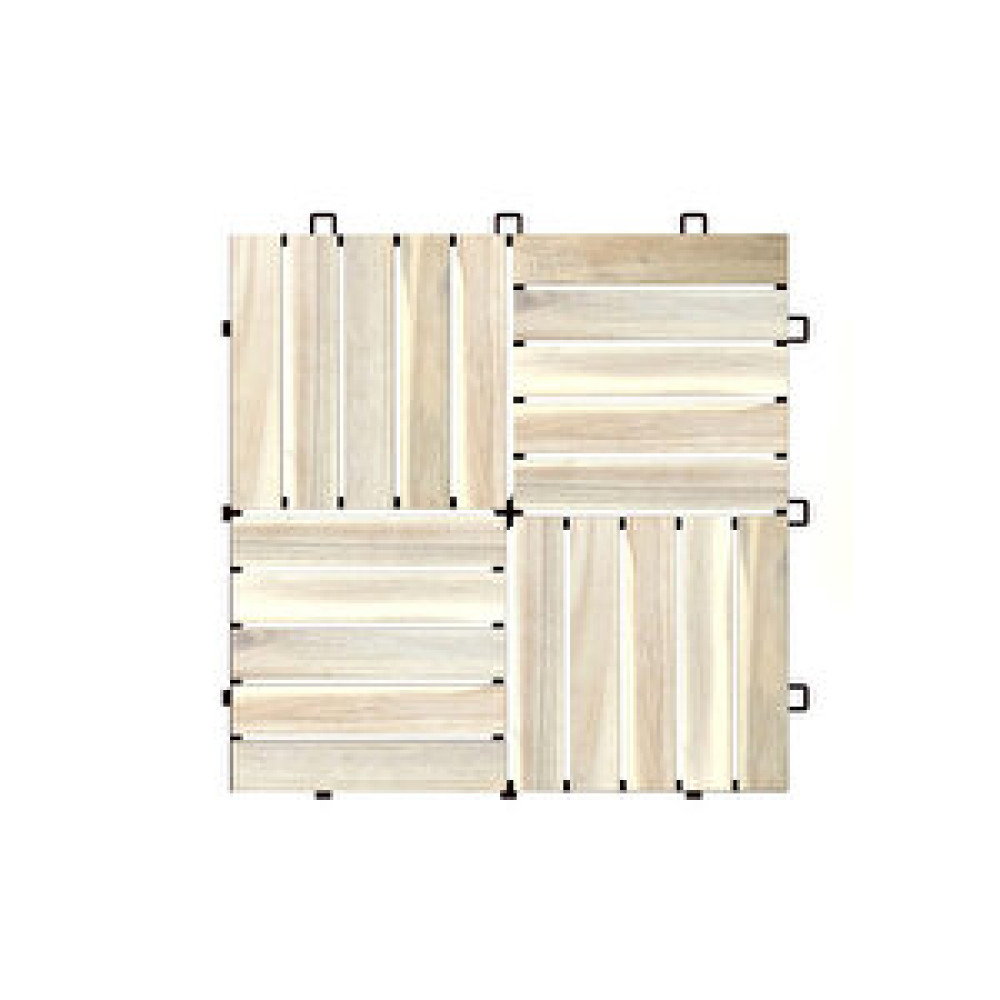 İnterbuild Masif Akasya Zemin Kaplaması 30x30 Cm 10 Adet Karo = 0,9 M2 Organik Beyaz Yer / Yüzey Kaplamaları Fiyatı