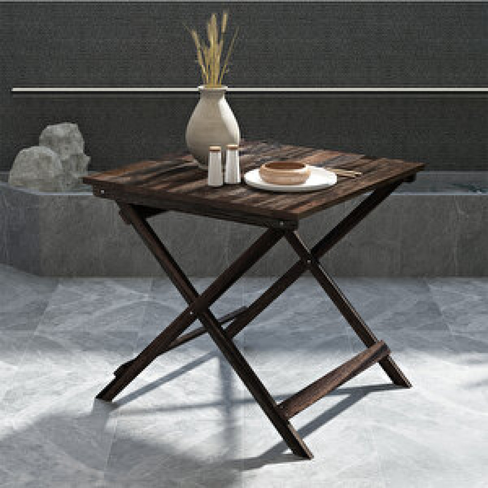 İnterbuild Sydney Katlanır İç-dış Mekan Masası Espresso Bahçe Masası Fiyatı