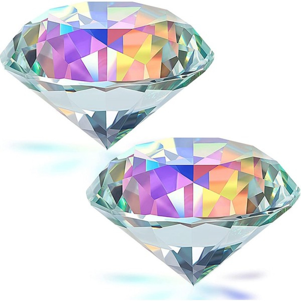 Internet 2 Adet 50 Mm/2 Inç Ab Renkli Yönlü Gökkuşağı Paperweight Kristal Ev Ofis Dekor ve Düğün Hediyeleri Için (Yurt Dışından) Hediyelik Eşya Fiyatı