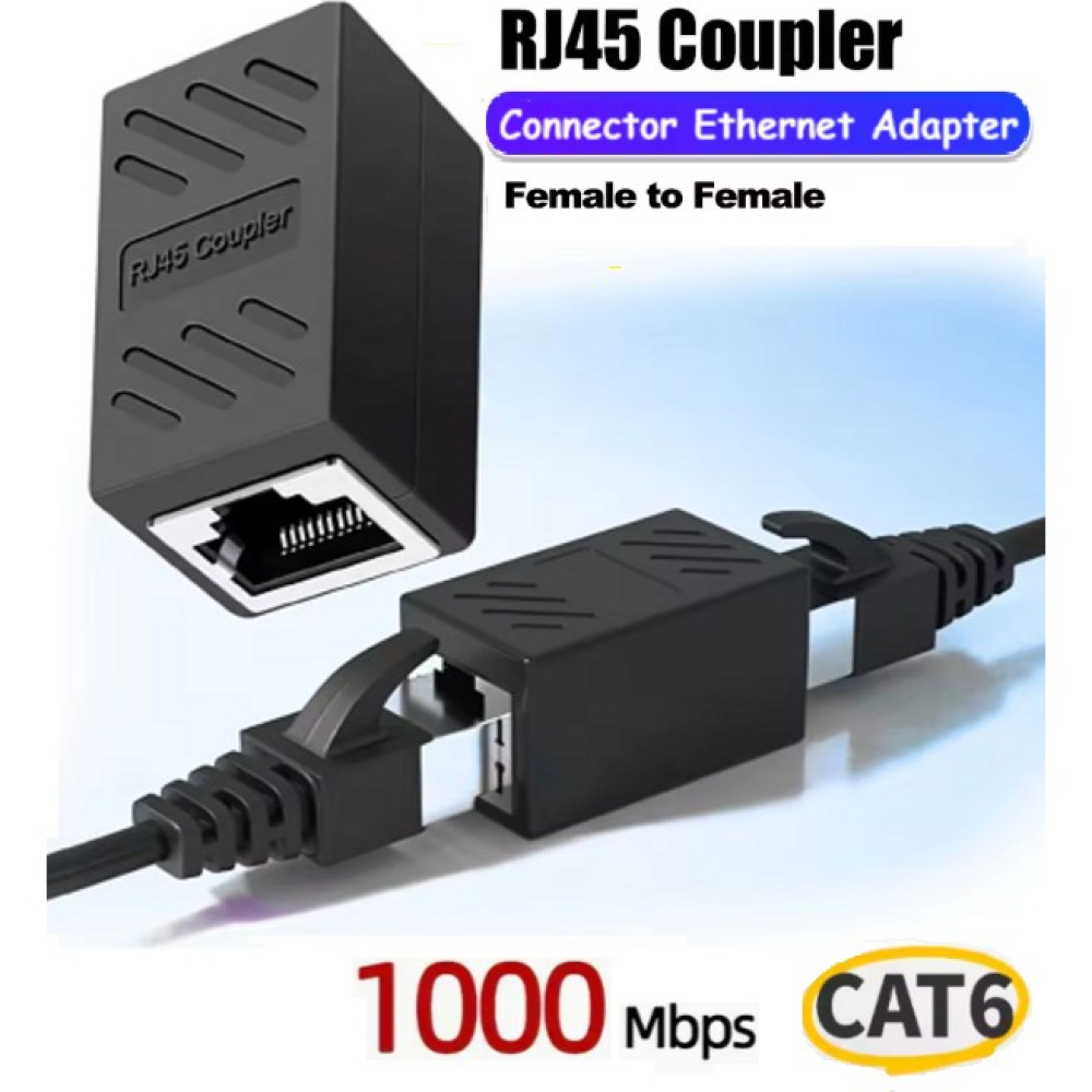 Internet Kablosunu Uzatma Aparatı RJ45 Coupler Network Ekler Birleştirir 1000MBPS Cat5 Cat6 (1 Adet) - CAT6 Uzatıcı Network Aksesuarları Fiyatı