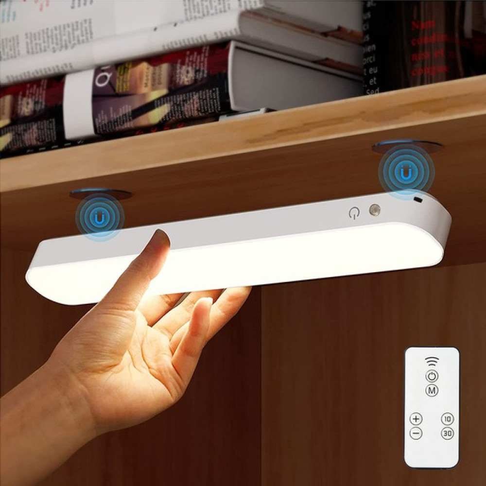Inters Tech Taşınabilir Kablosuz Dokunmatik Manyetik LED Gece Lambası Uzaktan Kumandalı Ofis Çalışma Yatak Dolap Lamba - Beyaz Gece Lambası Fiyatı