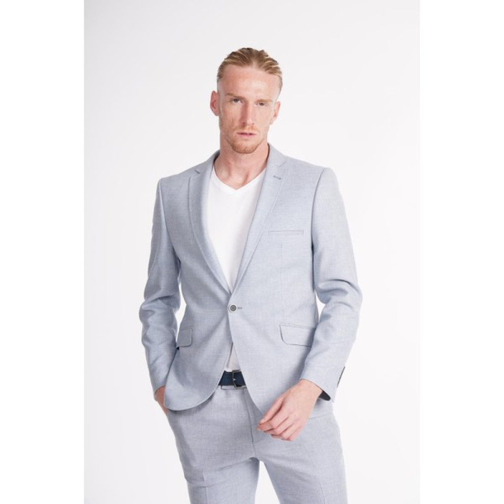 İntersivin Slim Fit Likralı Indigo Keten Erkek Takım Elbise Erkek Takım Elbise Fiyatı