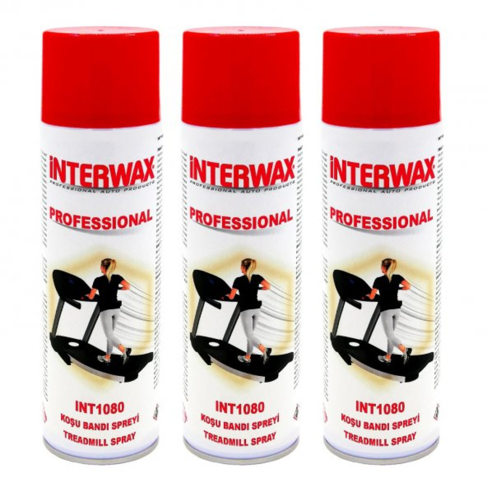 Interwax Sılıkon Kosu Bandı Spreyı & Bakımı 400 Ml (3 Adet) Koşu Bantları Fiyatı