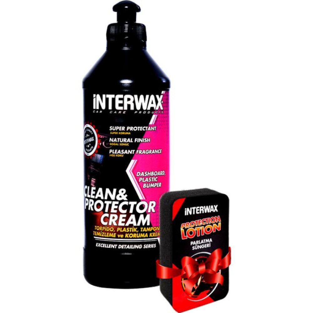 Interwax Torpido Parlatıcı Ve Bakım Kremi 500 ML + Uygulama Süngeri Torpido Bakımı Fiyatı
